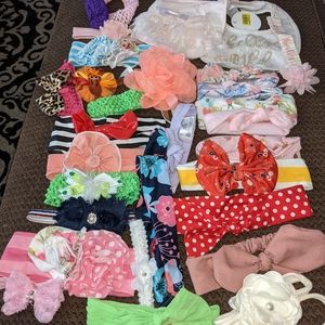 Headbands and 2 bibs